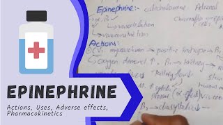 EPINEPHRINE  Actions Uses Pharmacokinetics Adverse effects PHARMACOLOGY [upl. by Bolten]