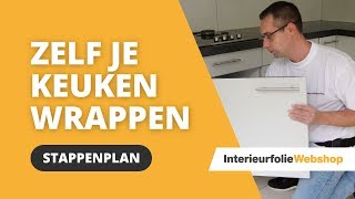 Hoe zelf je keukenkastjes wrappen [upl. by Warrin]