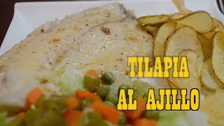 TILAPIA AL AJILLO  ¿Cómo hacer tilapia al ajillo RECETA  Cocine con Tuti [upl. by Ahcarb]