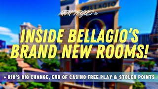 Bellagios Brand New Rooms Rio Vegas Nightmare Resorts Worlds New Venue amp End of Free Play [upl. by Avrom62]