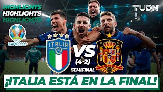 Highlights  Italia 1421 España  UEFA Euro 2020  Semifinal  TUDN [upl. by Eitsirk]