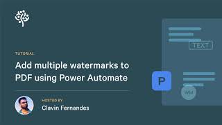 Add Multiple Watermarks to PDF Using Power Automate [upl. by Keverne]