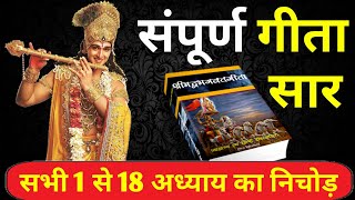 संपूर्ण गीता सार सभी 1 से 18 अध्याय का निचोड़  Shrimad Bhagwat Geeta Saar krishna geeta [upl. by Enined]