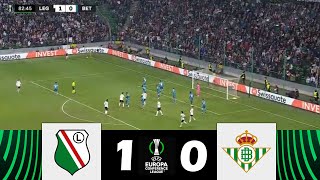 Legia Warszawa vs Real Betis 10  UEFA Conference League 202425  Match Highlights [upl. by Nahsin537]