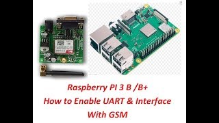 Raspberry PI 3 B  B How to Enable UART amp interface with GSM [upl. by Deadman39]