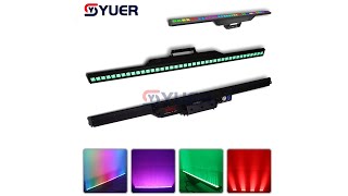 YUER™️ NEW RGB 40X3W LED Wall Washer Light Strobe Dyeing Effect Light [upl. by Airod]