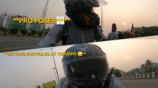 POV Riding My Super Bike in Highway Day 9 l TRIUMPH DAYTONA 675 motovlog viralvideo kolkata [upl. by Atnauqal394]