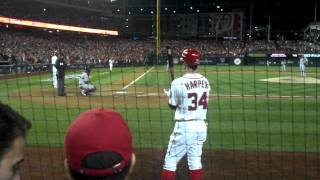 Washington Nationals Jayson Werth Walk Off HR NLDS Game 4 Full AtBat From Front Row [upl. by Mathias]