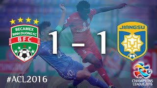 BECAMEX BINH DUONG vs JIANGSU FC AFC Champions League 2016 Group Stage [upl. by Eannej]