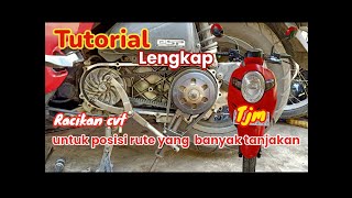 cara service cvt scoopy fi esp berikut racikan cvt untuk harian bengkelimah [upl. by Eimmij]