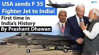 USA sends F 35 Fighter Jet to India  First time in India’s History [upl. by Varhol]