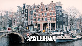 4K SNOW in AMSTERDAM [upl. by Saunderson]