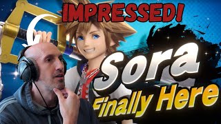 Reacting to Soras gameplay Smash Bros Ultimate Reaction [upl. by Anidene]