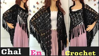 Chal Tejido en Crochet Paso a Paso [upl. by Lenneuq]