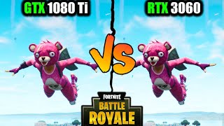 GTX 1080 Ti vs RTX 3060 Fortnite  RTX 3060 vs GTX 1080 Ti Fortnite [upl. by Ahsihat]