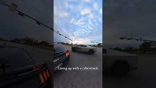 Mustang GT vs Tesla Cybertruck 🏎️ [upl. by Nyleahcim]