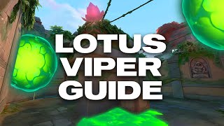 ULTIMATE Viper Guide For LOTUS  Lineups Executes Setups  VALORANT [upl. by Aikram367]