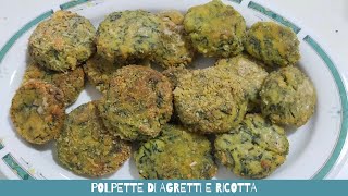 polpette con agretti e ricotta al forno ricetta polpette agretti e ricotta [upl. by Emlynn]