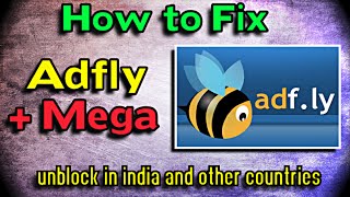 How to Unblock and Fix Adfly and Mega links India [upl. by Attayek]