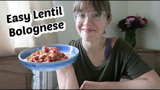 Easy Lentil Bolognese [upl. by Adnauqal]