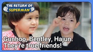 Gunhoo Bentley Hajun Theyre true friends The Return of Superman Ep4004  KBS WORLDTV 211003 [upl. by Airdnaed]