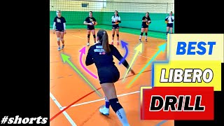 THE BEST LIBERO DRILL Improve Volleyball Defense [upl. by Cassady991]