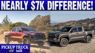 Chevy Colorado Trail Boss vs Toyota Tacoma TRD OffRoad  Specs Price [upl. by Patti]