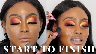 How To Blend Eyeshadow  SUNSET EYES  DETAILED CLIENT TUTORIAL [upl. by Enirok60]