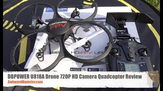 DBPOWER U818A Drone 720P HD Camera Quadcopter Review [upl. by Janeczka]