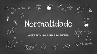 Normalidade Molaridade [upl. by Aymer70]