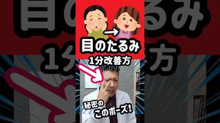 目のたるみを1分で改善する方法！【肌がきれいになる】自宅でできる毛穴をなくす方法！【美肌スキンケア】陶器肌になる方法！ [upl. by Atalanta]