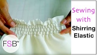 Sewing with Shirring Elastic [upl. by Walling]