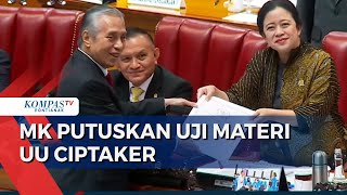 MK akan Umumkan Hasil Putusan Uji Materi UU Cipta Kerja Siang Ini [upl. by Neelrahs]