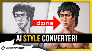 Next Level AI STYLE CONVERTER for insane AI Art Dzine Ai Tutorial [upl. by Phaedra769]