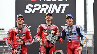 MotoGP Motegi Sprint 2024 Bagnaia vince dopo il dramma di Acosta 🏍️🔥 shorts [upl. by Arted]