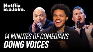 14 Minutes of Comedians Doing Impressions Accents and Voices  Netflix Is A Joke [upl. by Lelia]