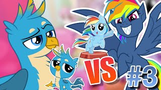 Gallus vs rainbow dash  MLP pocket ponies gameplay walkthrough part 3 [upl. by Ahsead556]