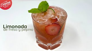 LIMONADA de FRESA Y PEPINO  Refrescante y deliciosa bebida [upl. by Kleinstein51]