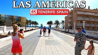 TENERIFE  PLAYA DE LAS AMÉRICAS  Tour of several Places amp Stunning Weather 🌞 4K Walk ● March 2024 [upl. by Aissilem235]