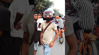 Viral helmet new public reaction video music explore helmetfunnyvideo publicreaction [upl. by Amrak]