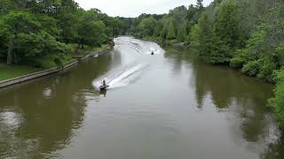 159 Sunnidale South Wasaga Beach Ontario HD drone video Nottawasaga River [upl. by Ailil598]