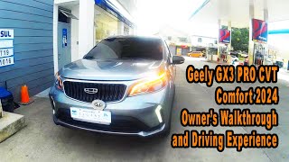 Geely GX3 PRO CVT Comfort 2024 Owners Walkthrough VLOGE354 [upl. by Hillier]