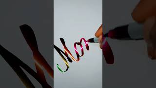 Momin beautiful name subscribe comment your name magic calligraphy name art viral shorts [upl. by Anniroc]