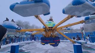 Go Jetters Vroomster Zoom Ride IN SNOW  Alton Towers [upl. by Heeley503]