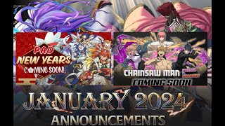 January Collab Reveals  New EvolutionsUpgrades [upl. by Araiet]