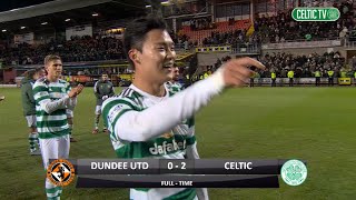 Dundee Utd 02 Celtic  Postmatch celebrations amp Oh dancing [upl. by Tiemroth69]