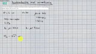 S2 077 Hypotesetesting med normalfordeling [upl. by Kattie]