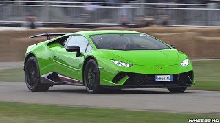 Lamborghini Huracan Performante LOUD Sounds  AWD Burnout Launch Control Revs amp More [upl. by Neff]