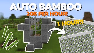 Minecraft EASY Bamboo Farm In Minecraft 121 Tutorial [upl. by Gardal881]