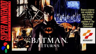 Batman Returns  SNES  Full Game  Longplay Playthrough Gameplay  No Commentary [upl. by Alemaj]